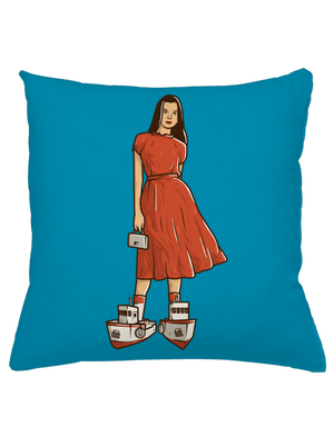 Lodičky polštář Blue Turquoise