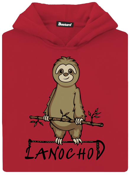 Lanochod dětská mikina klokanka Fire Red
