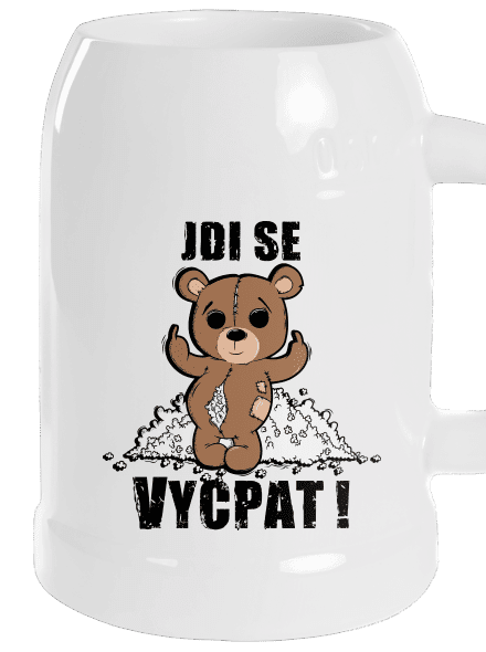 Jdi se vycpat půllitr White