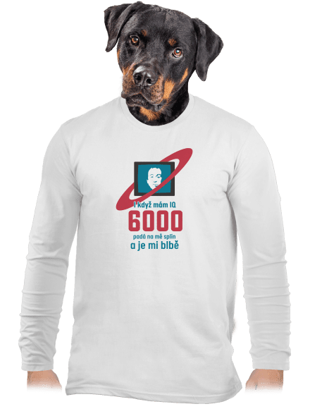 IQ 6000 pánské dlouhý rukáv White