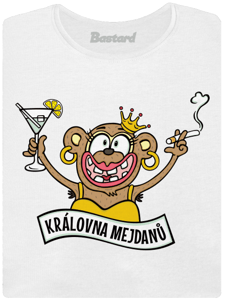 Královna mejdanů dámské tričko White
