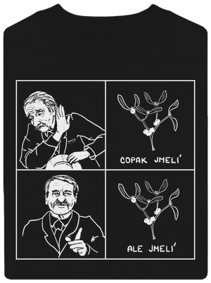 Cimrman: Copak jmelí unisex mikina bez kapuce Black