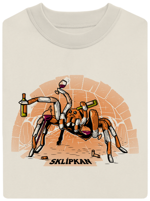 Sklípkan unisex mikina bez kapuce Off White