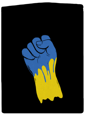 Ukrajina - Ruka dámská mikina na zip Black