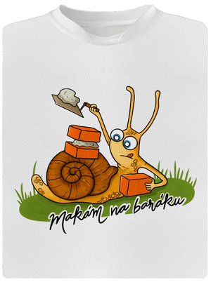 Makám na baráku pánské sportovní tričko White