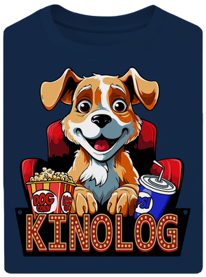 Kinolog unisex tričko oversized Midnight Blue