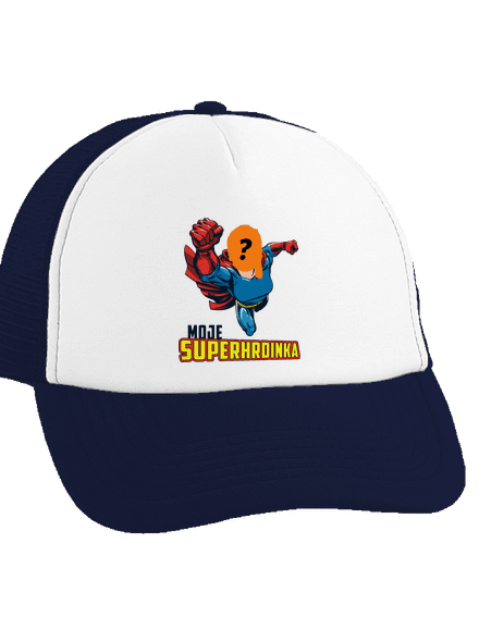Moje superhrdinka kšiltovka truckerka French Navy cap