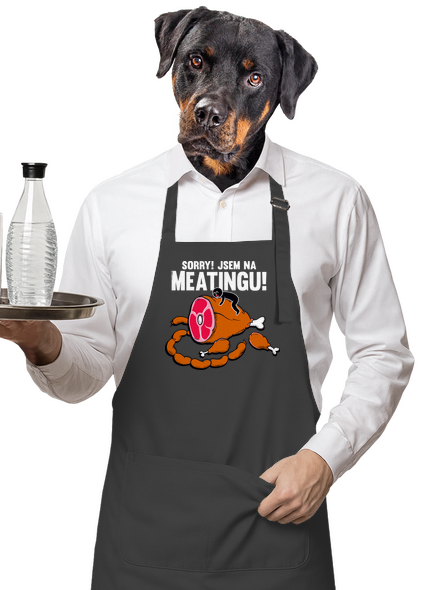 Meating zástěra Dark Grey
