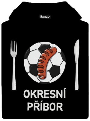 Okresní příbor pánská mikina klokanka Black