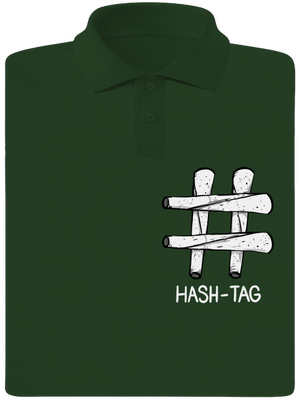 Hash tag pánská polokošile Bottle Green Mal