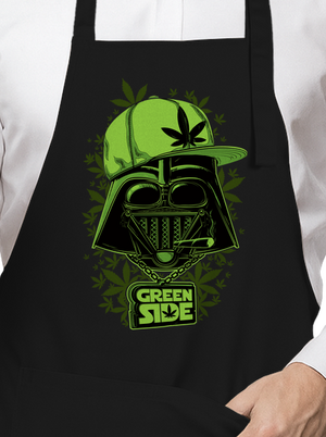 Green Side zástěra Black