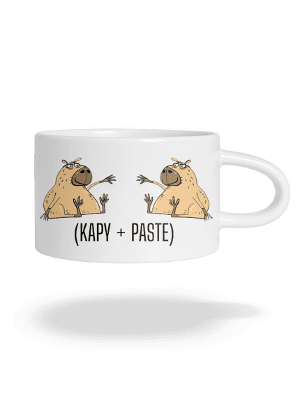 Kapy paste hrnek makronka White