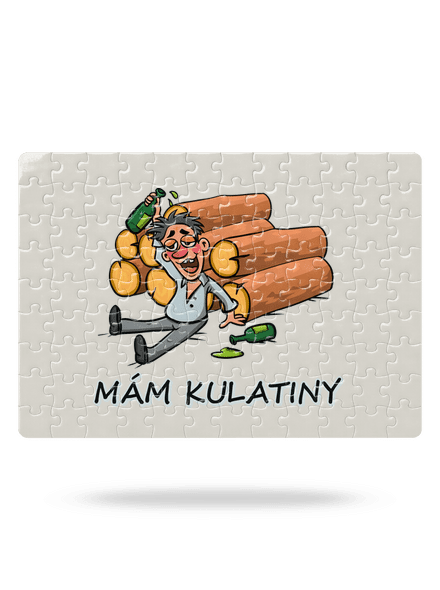 Mám kulatiny puzzle White