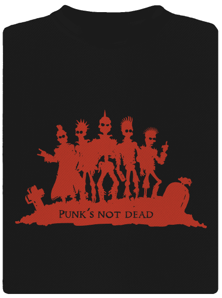 Punks Not Dead pánské sportovní tričko Black