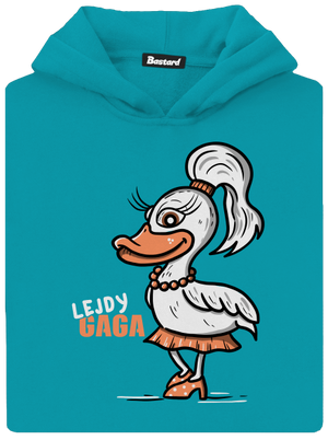 Lejdy Gaga dětská mikina klokanka Hawaiian Blue
