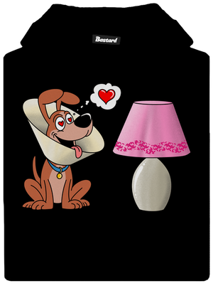 Zamilovaný pes dětská mikina klokanka Black