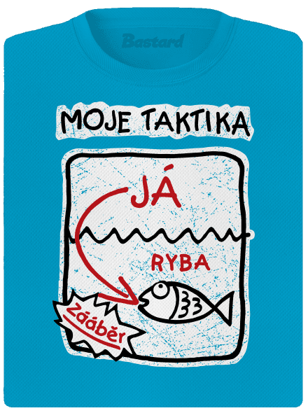 Rybářská taktika dámské sportovní tričko Blue Atol
