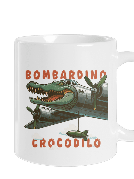 Bombardino Crocodilo – Italian Brainrot klasický hrnek White
