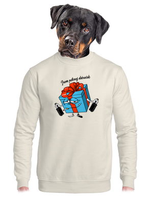 unisex mikina bez kapuce