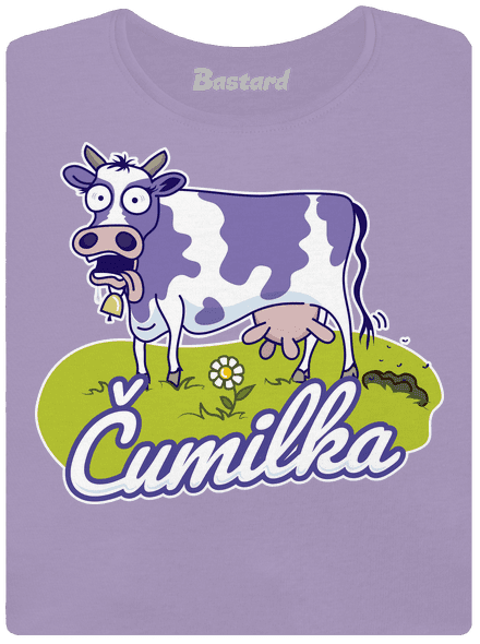 Čumilka dámské tričko s lemem Lavender