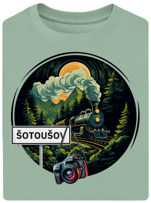 Šotoušov unisex tričko oversized Sage