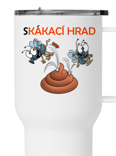 Skákací hrad termohrnek White