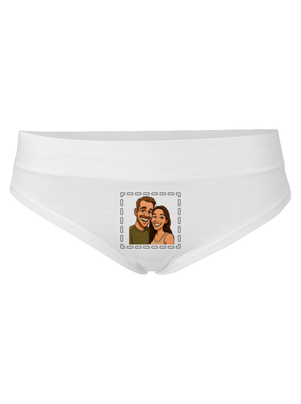 Karikatura z vlastní fotky dámské kalhotky White