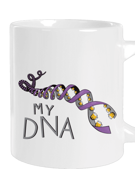 My DNA velký hrnek White