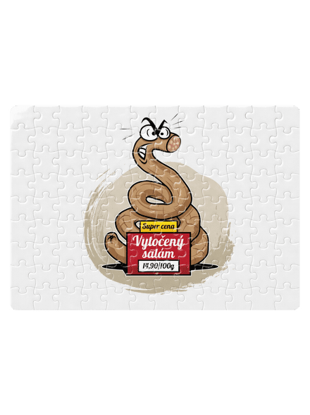 Vytočený salám puzzle White
