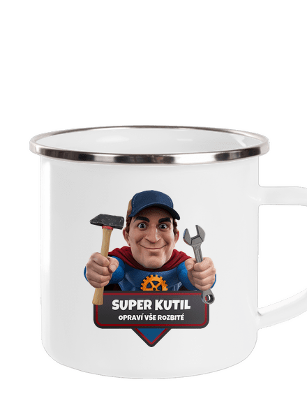 Super táta plecháček White