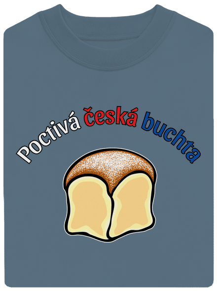 Poctivá buchta a klobása unisex mikina bez kapuce Nordic Blue