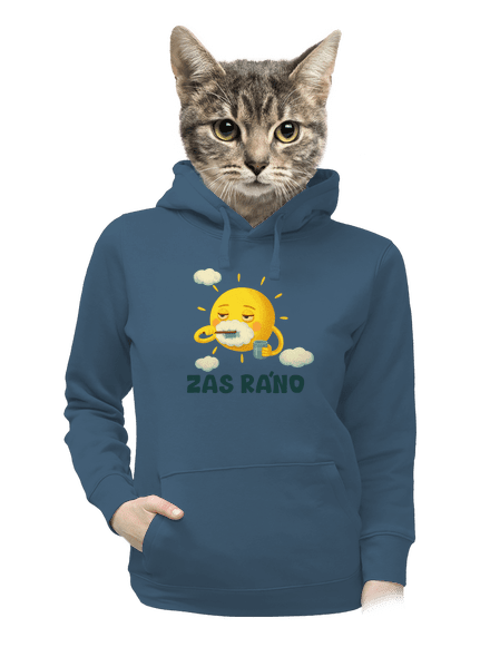 Zas ráno dámská mikina klokanka Denim