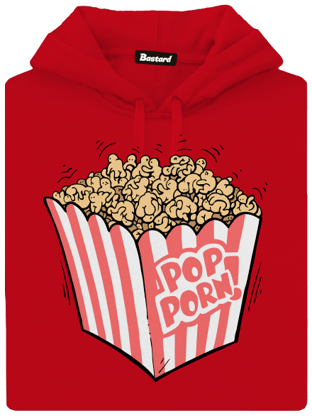 Popporn pánská mikina klokanka Red