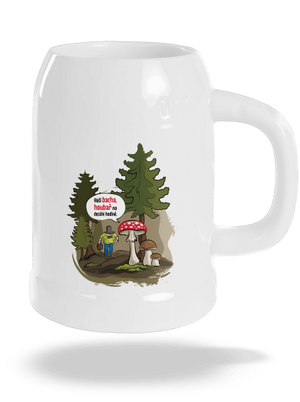 Bacha houbař půllitr White