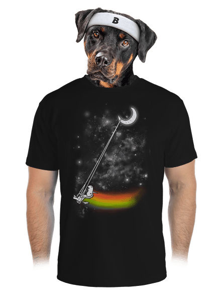 Unicorn Universe pánské sportovní tričko Black