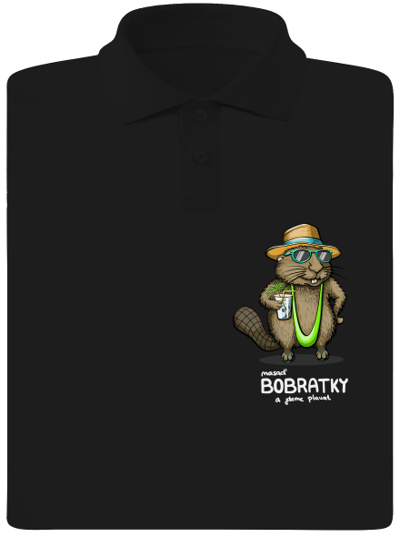 Bobratky pánská polokošile Black