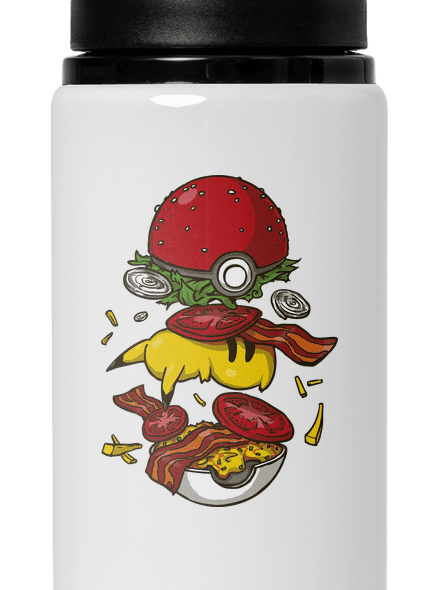 Pokémon burger lahev na vodu White