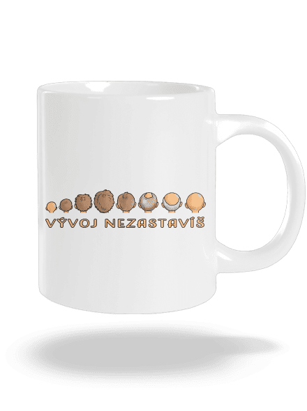Vývoj nezastavíš velký hrnek White