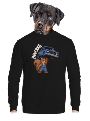 unisex mikina bez kapuce