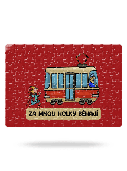 Za mnou holky běhají puzzle White