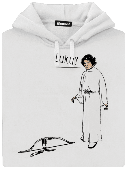 Luke a Leia dámská mikina klokanka White