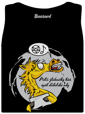 Žluťoučký kůň dámské tílko klasické Black