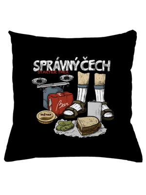 Správný Čech polštář Black
