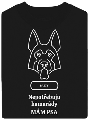 Nemůžu, mám psa unisex mikina bez kapuce Black