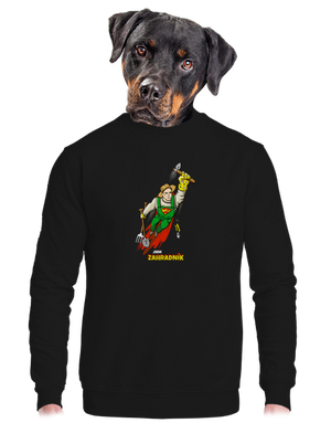 unisex mikina bez kapuce