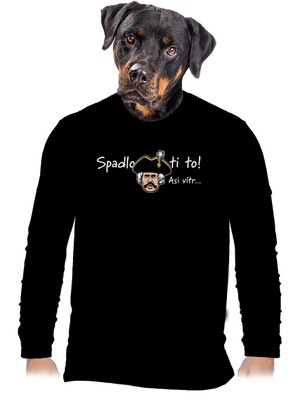 Spadlo ti to pánské dlouhý rukáv Black