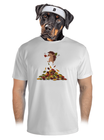 Radost z listí pánské sportovní tričko White