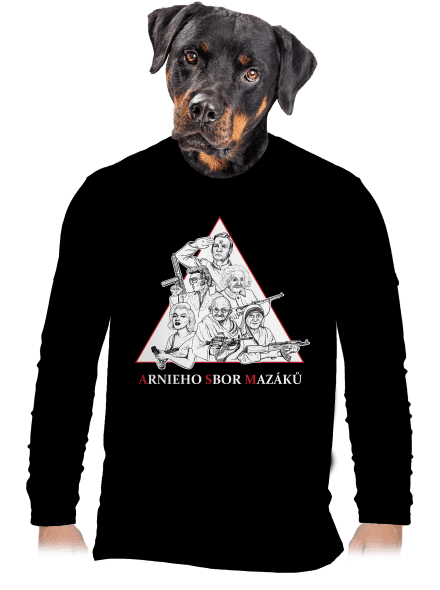 Arnieho sbor mazáků  pánské dlouhý rukáv Black