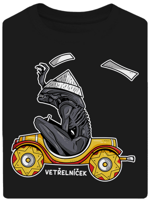 Vetřelníček unisex tričko oversized Black