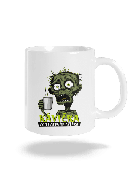 Zombie kávička klasický hrnek White